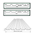 Wellblech -Stahl -Trapez -Profil -Dachblech Rollenmaschine